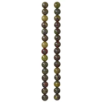 Dragon Blood Jasper Round Beads, 8mm by Bead Landing™