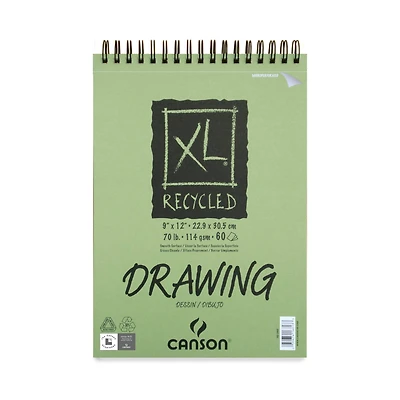 6 Pack: Canson® XL® Recycled Drawing Pad, 9" x 12"