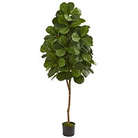 6ft. Potted Green Fiddle Leaf Fig Artificial Tree