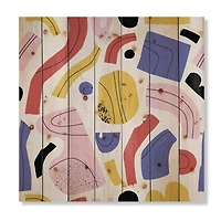 Designart - Organic and Elements In Red Yellow and Pink