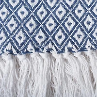 Nautical Blue Mini Diamond Throw
