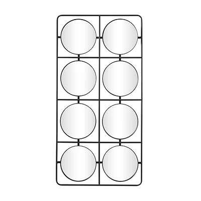 Black Modern Wall Decor, 24" x 3" x 47"