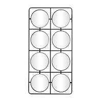 Black Modern Wall Decor, 24" x 3" x 47"