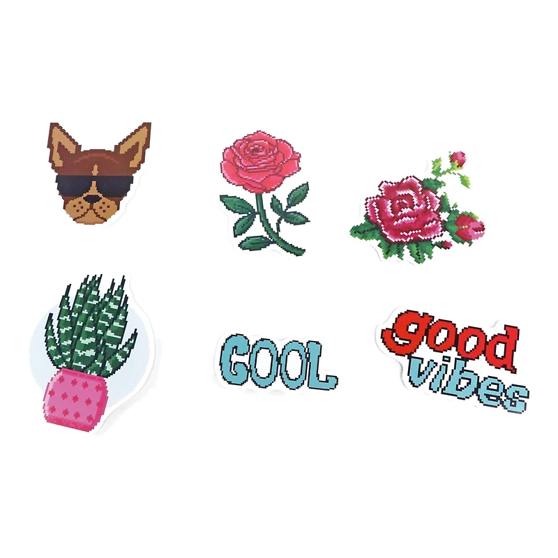 Pixel Icon Vinyl Die Cut Stickers by Recollections™