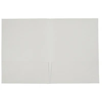 JAM Paper White Metallic Handmade Folders, 100ct.