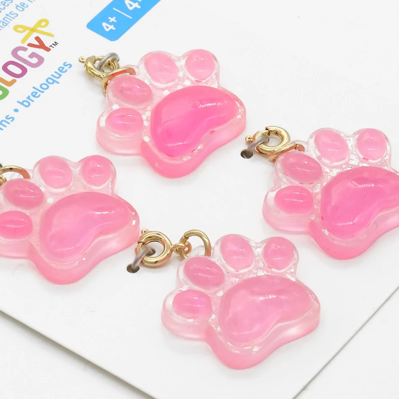 Pink Paw Charms by Creatology™