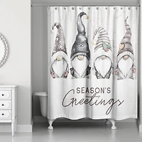 Seasons Greetings Gnomes Shower Curtain