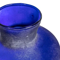Hello Honey® 9.25" Cobalt Blue Distressed Glass Vase