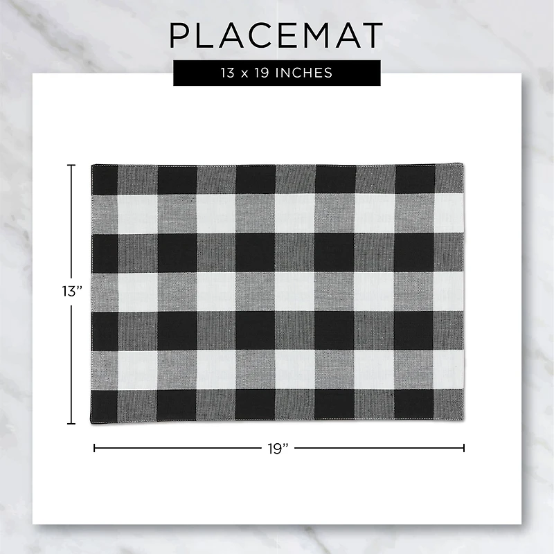 DII® Pumpkin Spice Plaid Placemats, 6ct.