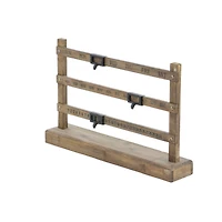 Brown Wood Farmhouse Wall Calendar, 14" x 22" x 4"