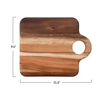 Hello Honey® 11.5" Suar Wood Cheese/Cutting Board with Handle