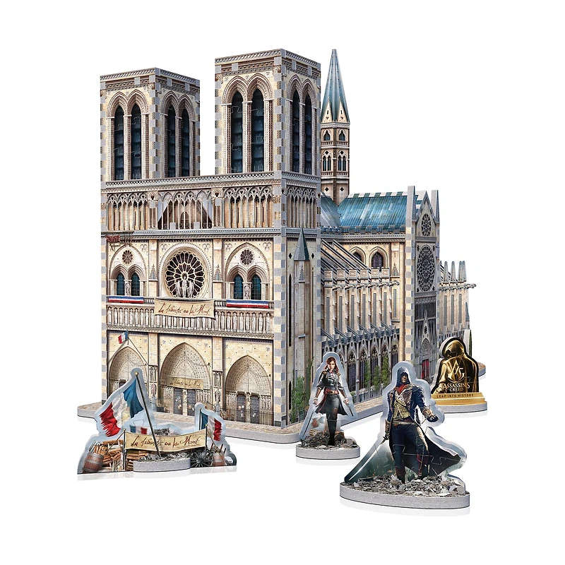 Assassin's Creed Unity - Notre-Dame 3D Puzzle: 860 Pcs