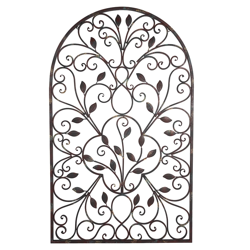 Hastings Home 49" Iron Arched Window Panel Wall Décor