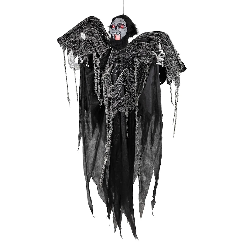 5ft. Animated Hanging Zombie Vampire with Lights & Sound Halloween Decoration