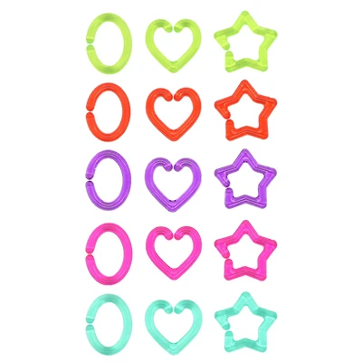 Rainbow Heart, Star & Circle Chain Links by Creatology™