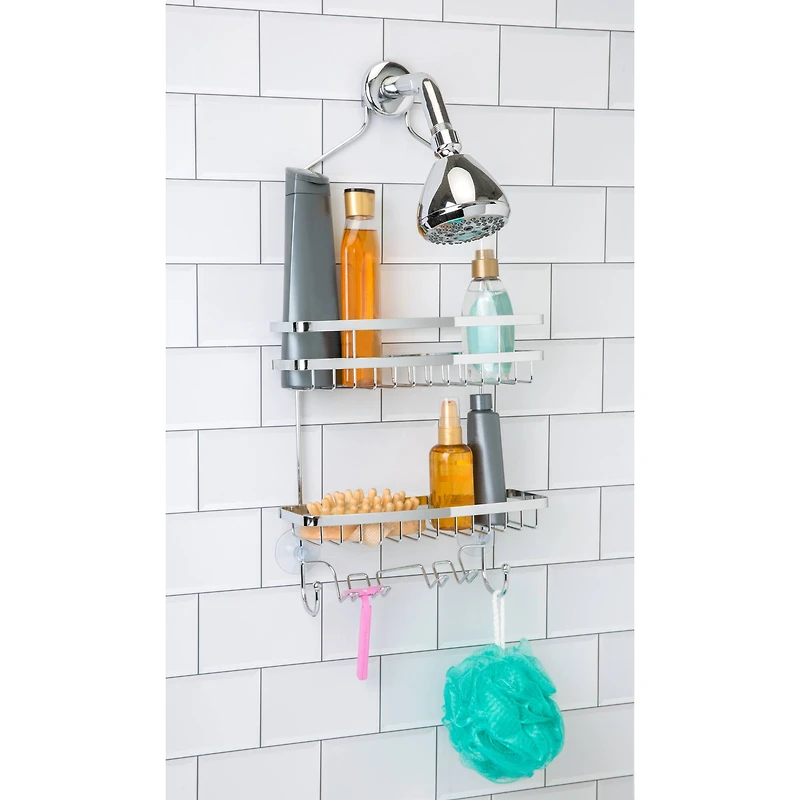 Bath Bliss Chrome Venice Shower Caddy