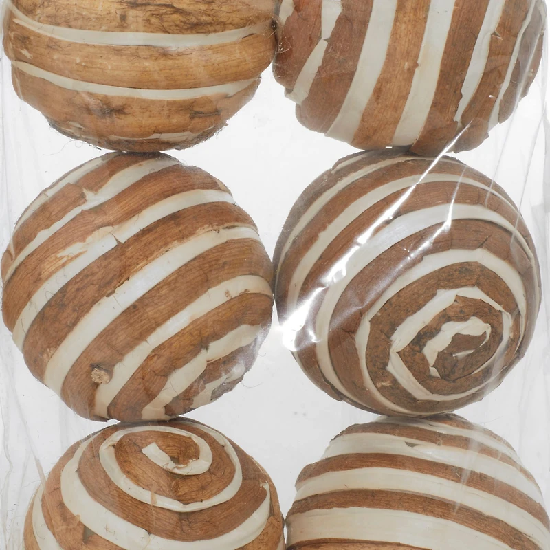 4" Natural Dried Floral Sola Ball Vase Filler Set