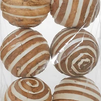 4" Natural Dried Floral Sola Ball Vase Filler Set