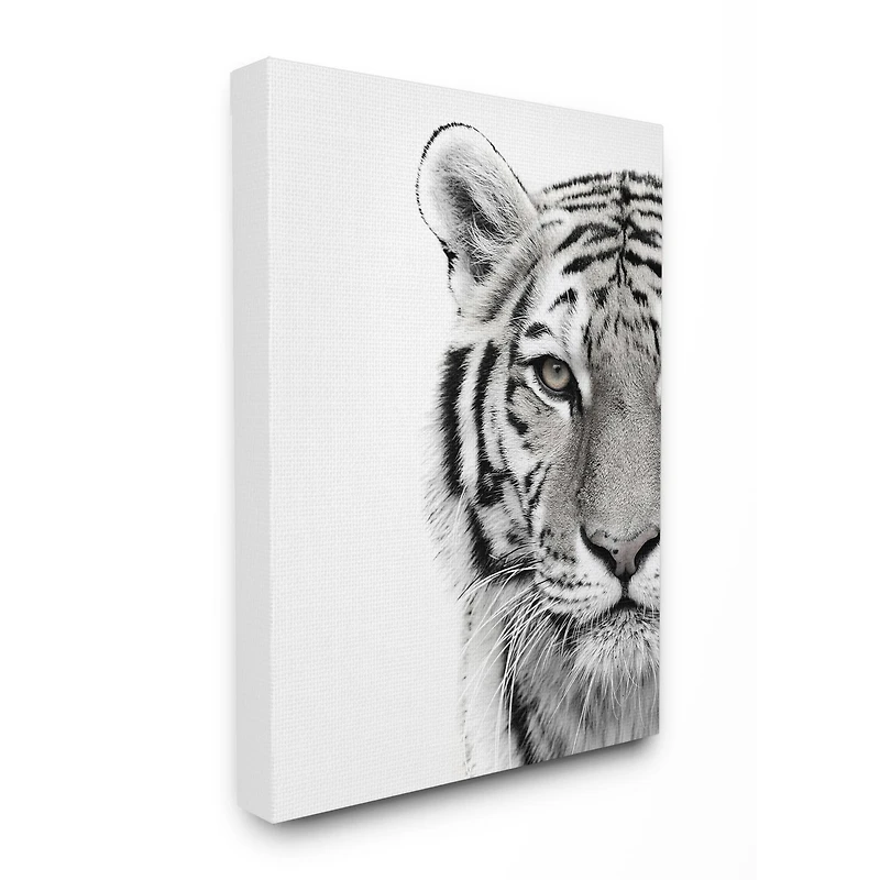 Stupell Industries White Tiger Black & White Photo Wall Accent