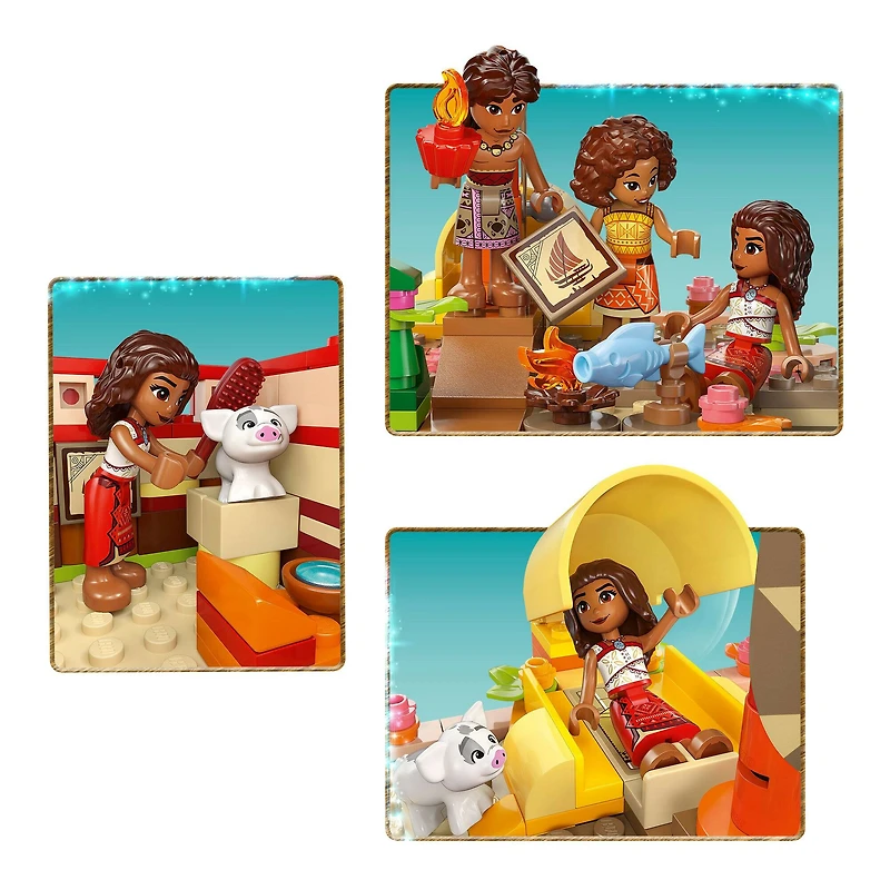 LEGO® Disney Moana’s Adventure Canoe Fantasy Toy Model Kit 43270