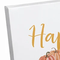 Happy Fall Bike Canvas Wall Art