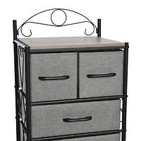 Household Essentials Victoria 54" 8-Drawer Narrow Dresser
