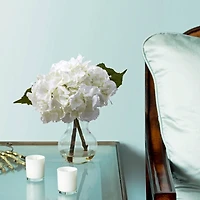 13" Hydrangea Arrangement with Vase