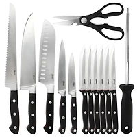 Oster Durbin 14-Piece Stainless Steel Cutlery Set with Block