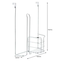 Kitchen Details Chrome 2-in-1 Over the Cabinet Cleaning Organizer