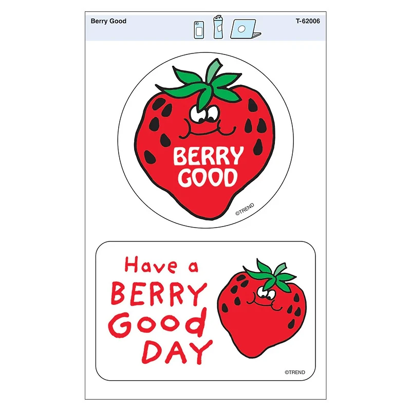 TREND Enterprises® Berry Good Vinyl Stickers, 6 Packs of 2