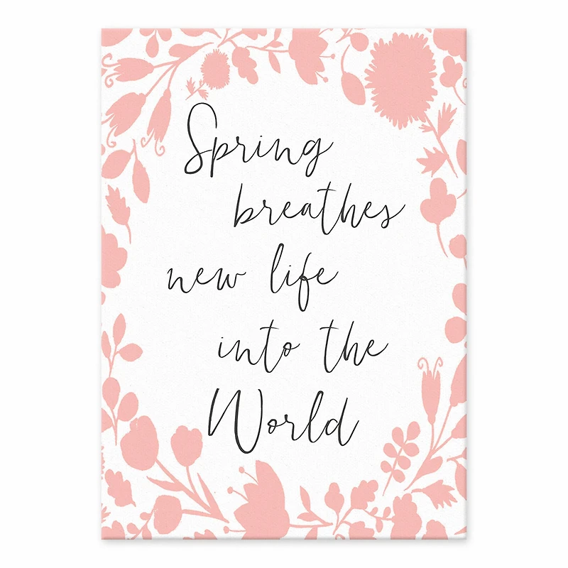 Spring Breathes New Life Tabletop Canvas Art