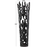 31" Contemporary Aluminum Melting Drip Vase