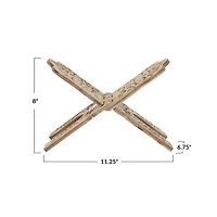 Hello Honey® 11.25" Natural Wood Laser-Cut Book Holder