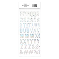 Iridescent Pastel Puffy Alphabet Stickers by Recollections™