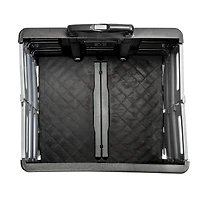 Honey Can Do Gray Fold-Up Rolling Storage Crate Cart