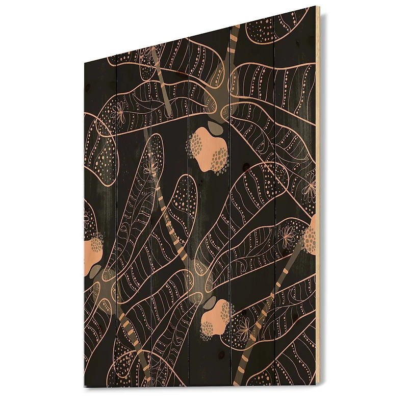 Designart - Folk Art Seamless Pattern With Dragonflies