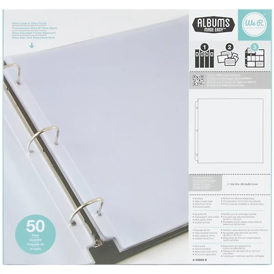 We R Memory Keepers® 12" x 12" Ring Page Protectors, 50ct.