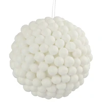 5" White Berries Foam Ball Ornament