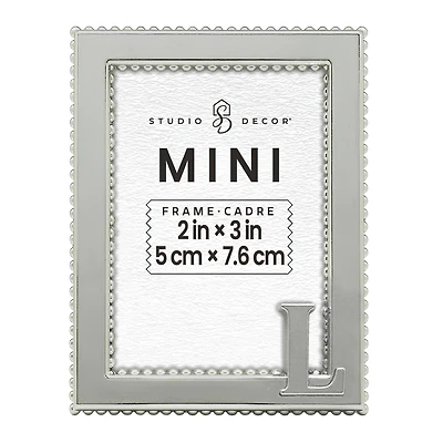 Mini Silver L Frame by Studio Décor®