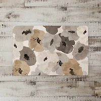Neutral Floral Pattern Floor Mat