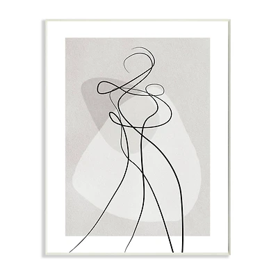 Stupell Industries Surreal Figure Expressive Body Abstract Contemporary Wall Plaque