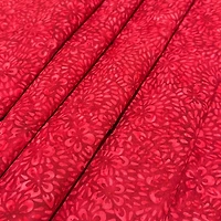 Feldman Batik Crimson Tonal Stamp Geo Cotton Fabric