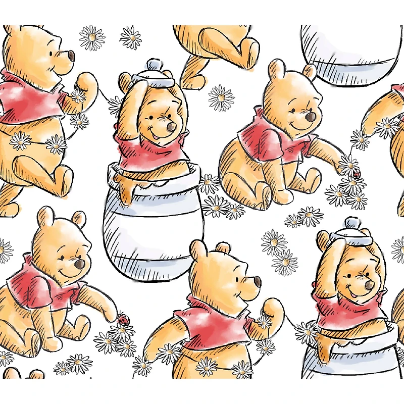 Disney® Winnie the Pooh Playing Cotton Fabric