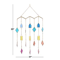 The Novogratz Multi Metal Contemporary Windchime, 29" x 17" x 2"