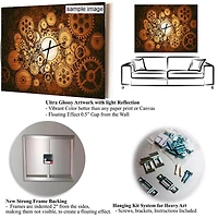 Designart Pink Peony Flowers in Vase Floral Wall Clock