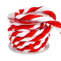 5/8" x 20ft. Red & White Yarn Twist Ribbon by Celebrate It®