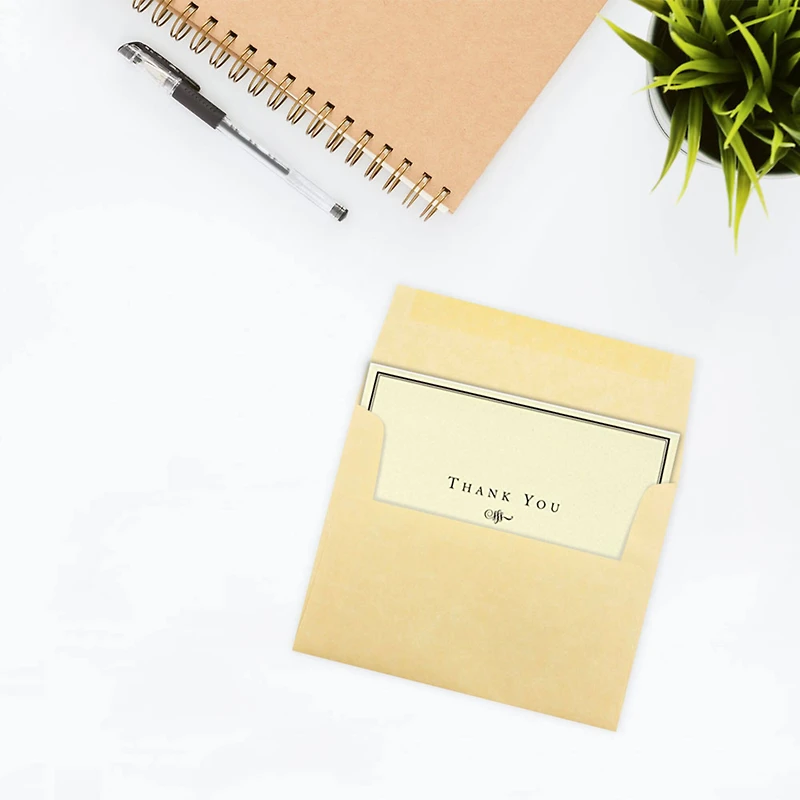 JAM Paper 4.375" x 5.75" Recycled Parchment Invitation Envelopes