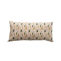 Hello Honey® 38" x 18" Christmas Tree Cotton Chambray Pillow