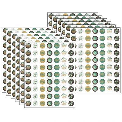 Teacher Created Resources Mini Eucalyptus Stickers, 12 Packs of 378