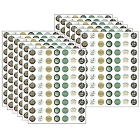 Teacher Created Resources Mini Eucalyptus Stickers, 12 Packs of 378